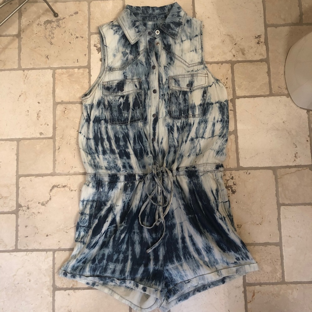 Denim romper